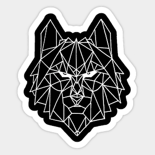 Wolf Origami Sticker